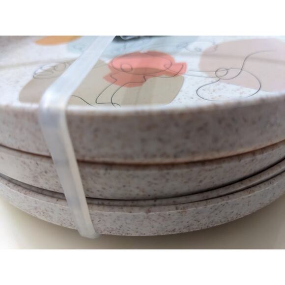 Set 4 Disney Mickey Mouse Children’s Kids Dinner Plates Bpa Free New CORN HUSK - Picture 6 of 8